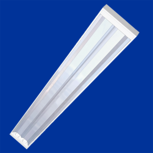 SOLD2508W - Luminária Sobrepor S/ Aletas C/ Refletor Alumínio Alto Brilho para Tuboled T8/T5 600 e 1200mm
