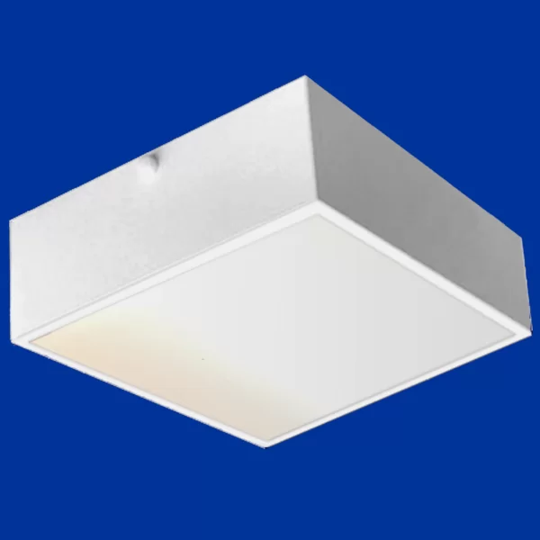 SOPQ090E - Luminária Sobrepor C/ Difusor PS LED para Bulbo E-27